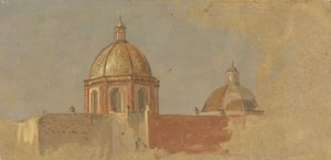 Colombia or Ecuador, Church Roofs by Frederic Edwin Church